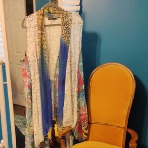 Colorful Sleeveless Open Front Vest